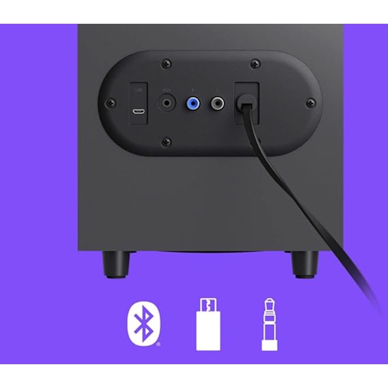 Logitech Bluetooth Computer Speakers with Subwoofer & Wireless Control - Black