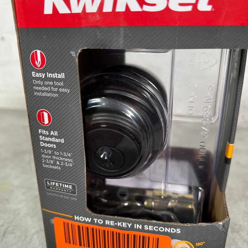 Kwikset Single Cylinder Deadbolt w SmartKey Signature Series 980 Venetian Bronze
