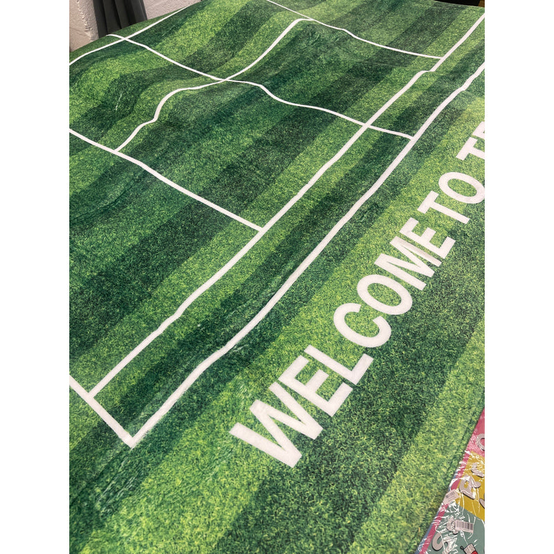 AntiSkid Tennis Court Doormat Flannel Water Absorbing Rug Welcome To Tennis Home