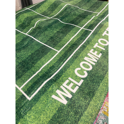 AntiSkid Tennis Court Doormat Flannel Water Absorbing Rug Welcome To Tennis Home