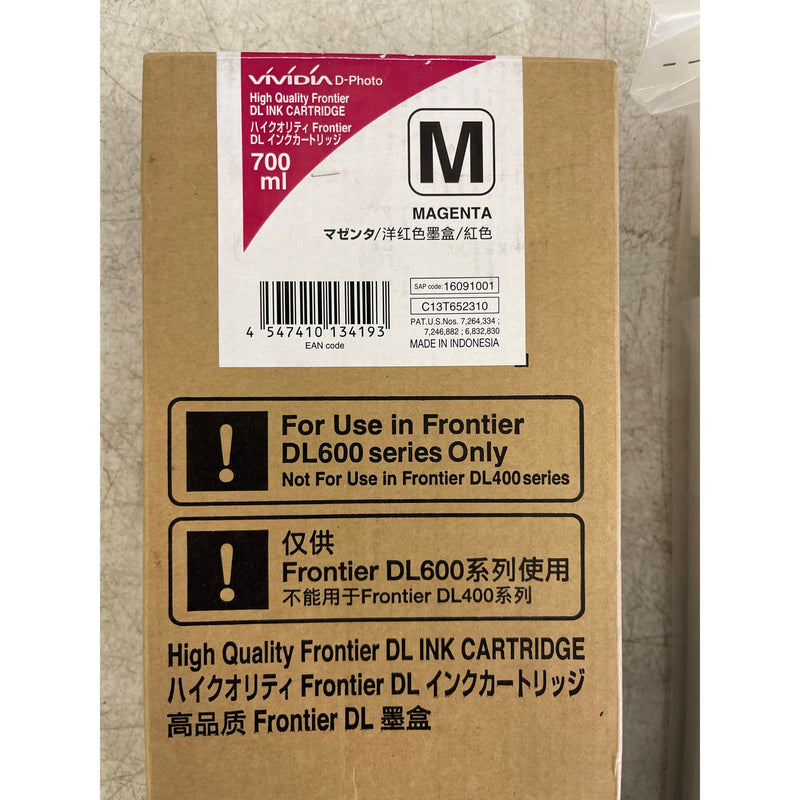 Genuine Sealed Fujifilm DL600 Magenta Ink Cartridge Exp.2024 700mL C13T652310