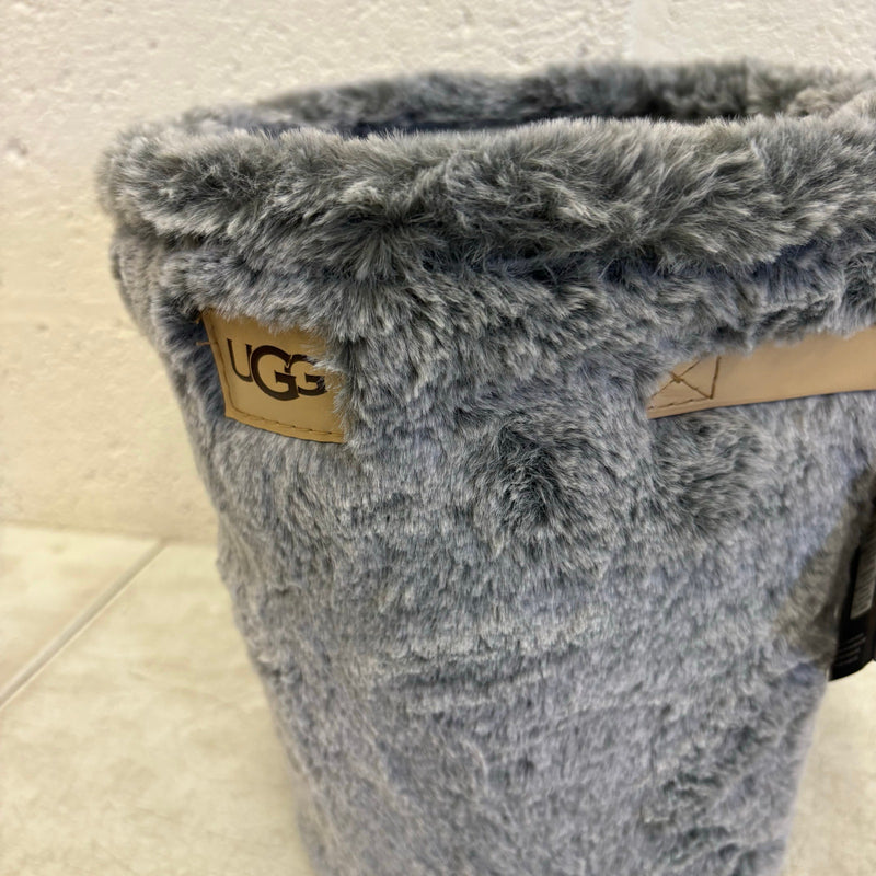 Ugg Dawson Waste Bin with Plastic Insert & Soft Outer Cover, 9"x10.5" - Charcoal