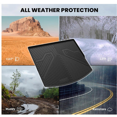 LASFIT Cargo Mat for Mazda CX5 2017-2025, CX 5 All Weather Trunk Mat - Black