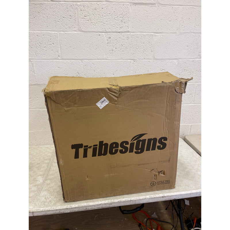 Tribesigns Wood End Table, Narrow Side Table Nightstand with 2 Drawers Black