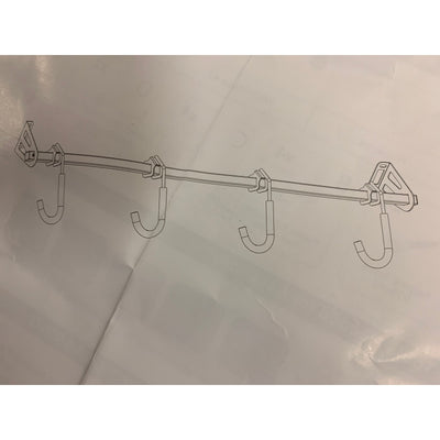 FLEXIMOUNTS 4-Bike Storage Rack For Garage, Heavy-Duty Wall Mount Hanger BR1C
