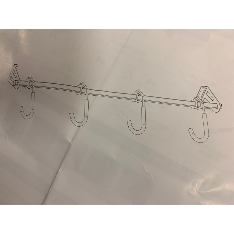 FLEXIMOUNTS 4-Bike Storage Rack For Garage, Heavy-Duty Wall Mount Hanger BR1C