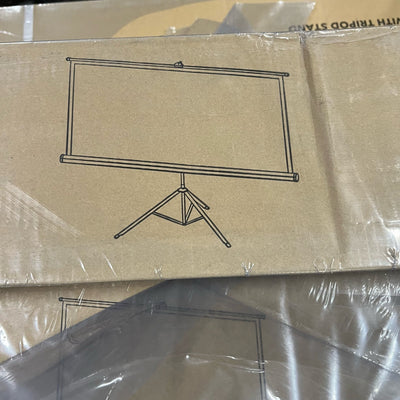100-Inch Taotronics  4:3 Projector Screen, Adjustable, Metal Tripod Base BRAND NEW