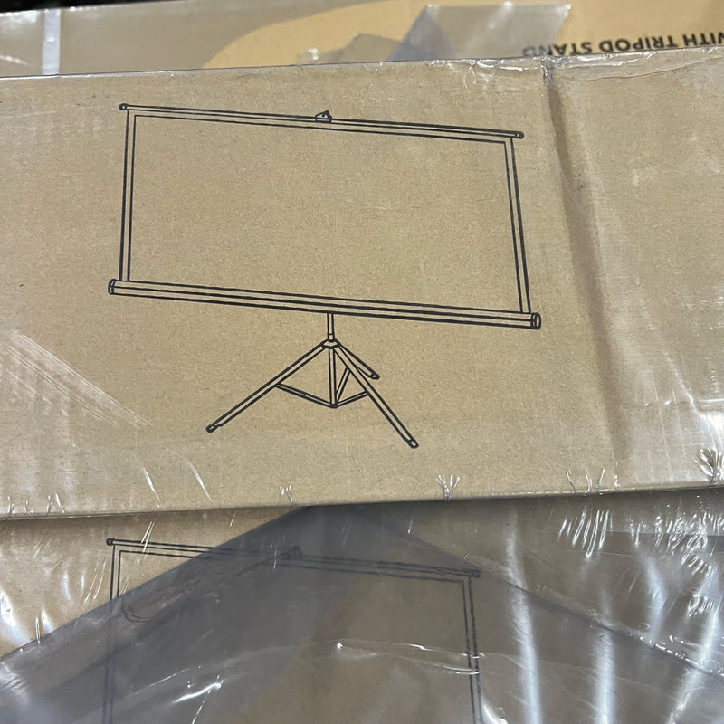 100-Inch Taotronics  4:3 Projector Screen, Adjustable, Metal Tripod Base BRAND NEW