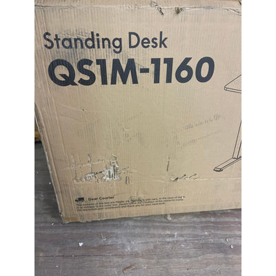 Flexispot Gaming & Office Desk Brown Wood With Metal Frame 44" x  24" QS1M-1160