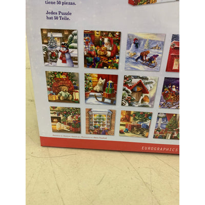 EuroGraphics Puzzles Christmas Memories 50pc Puzzle 24 Day Advent Calendar