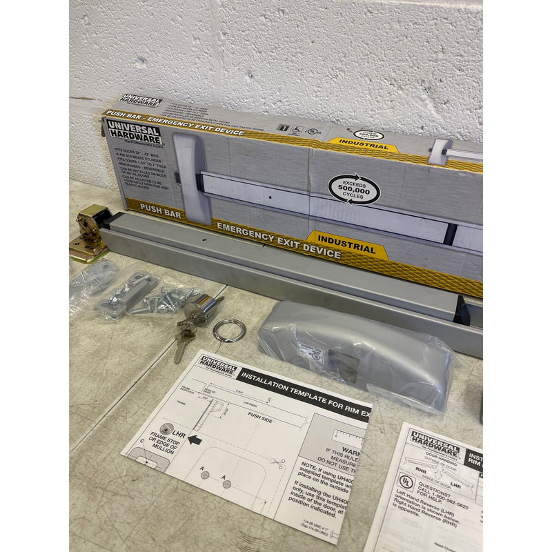 Universal Hardware Commercial Panic Exit Device w 6-Pin SC4 Cylinder & Pull Trim