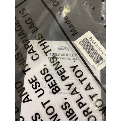 Powoq Fit Tesla Model Y Rear Storage Mat Cargo Liner for 2020-22 Black