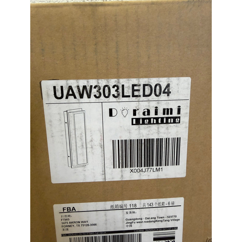 Doraimi Natural Alabaster Wall Sconce,16" x 6" LED Light Fixture - Black