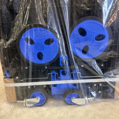 Apoxcon Shopping Cart w 2 Storage Crates, Multi Use Two Tier Collapsible 360°