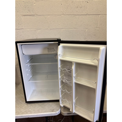 DENTED Whirlpool 4.3 cu ft Mini Refrigerator Stainless Steel 2 Shelves & Freezer