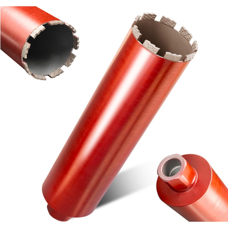 RDT 4-1/2" Diamond Drill Core Bits for Concrete Masonry Brick and Stone - RED