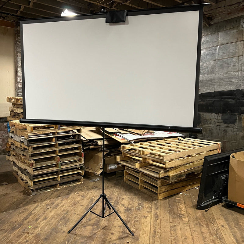 100-Inch Taotronics  4:3 Projector Screen, Adjustable, Metal Tripod Base BRAND NEW