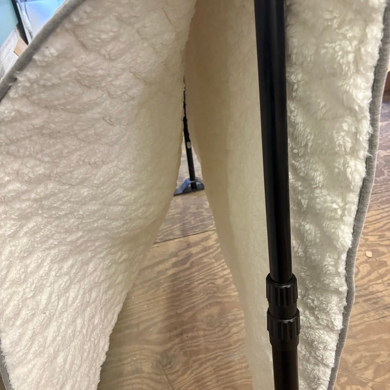 Queen Comforter, Reversible Plush Blanket w Diamond Stitching Design Gray, White