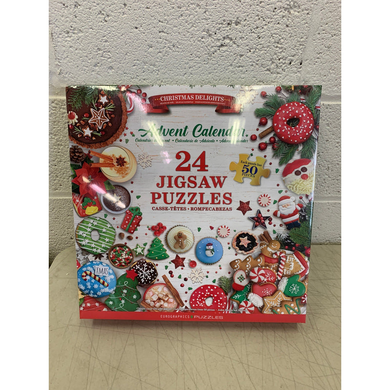 EuroGraphics Puzzles Christmas Delights 50pc Puzzle 24 Day Advent Calendar