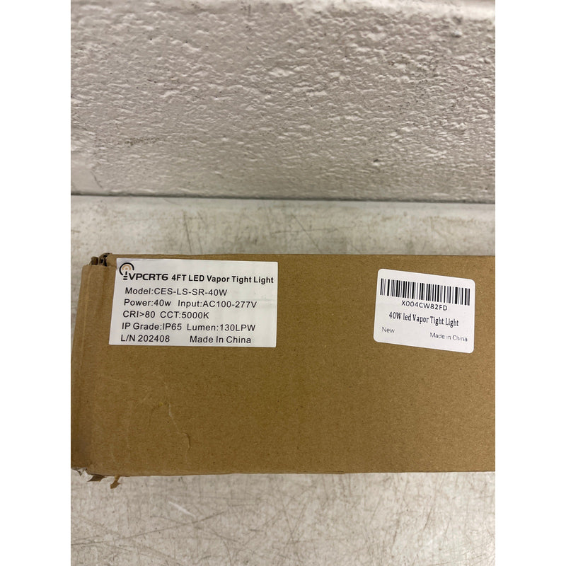 HYPERLITE 4FT 40W Vapor Tight LED Light, 130LM/W 5000K Vapor Proof Fixture