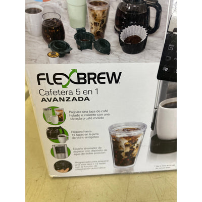 Hamilton Beach FlexBrew Advanced 5-in-1 Coffee Maker, Pods, Ground Coffee