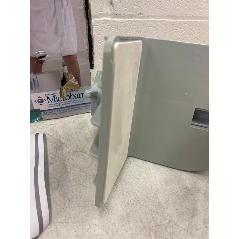 Medline Bathtub Grab Bar Microban – Bathroom Wall Support Handle, Non-Slip GRAY