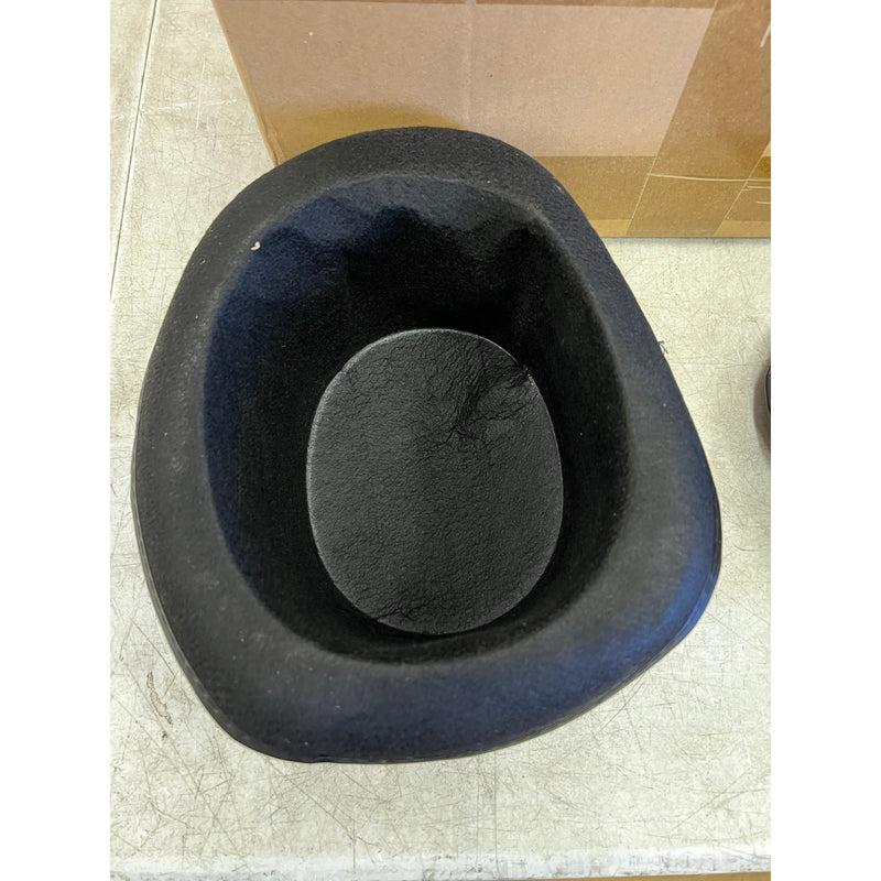 Set-of-20 Felt Top Hats for Magician, Derby, Costume Victorian Ringmaster, Black