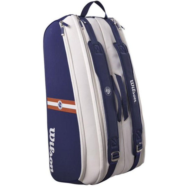 Wilson Roland Garros Super Tour 9 Racket Capacity Bag - Navy Blue / White