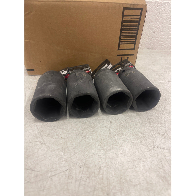 PACK OF 4 - SUNEX TOOLS 240D 1/2" Drive Deep Impact Socket - 1-1/4"