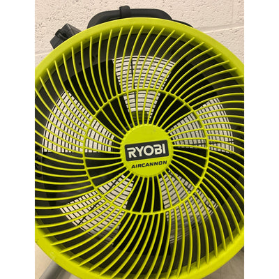 RYOBI 18V Cordless WHISPER SERIES Air Cannon Fan FAN & CORD ONLY PCL813B