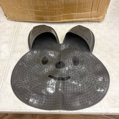 LOT-OF-50 Silicone  Bathroom Mat Rabbit-Shaped Anti-Slip Foot Cleaner- Gray