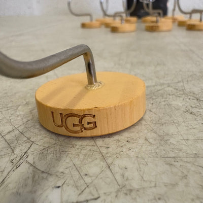 Ugg Brannan 12-Piece Button Shower Curtain Hooks, Bathroom Accessories - Tan