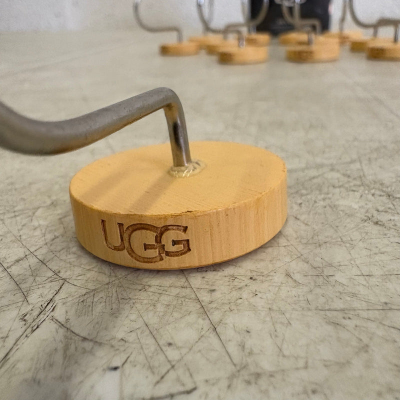 Ugg Brannan 12-Piece Button Shower Curtain Hooks, Bathroom Accessories - Tan