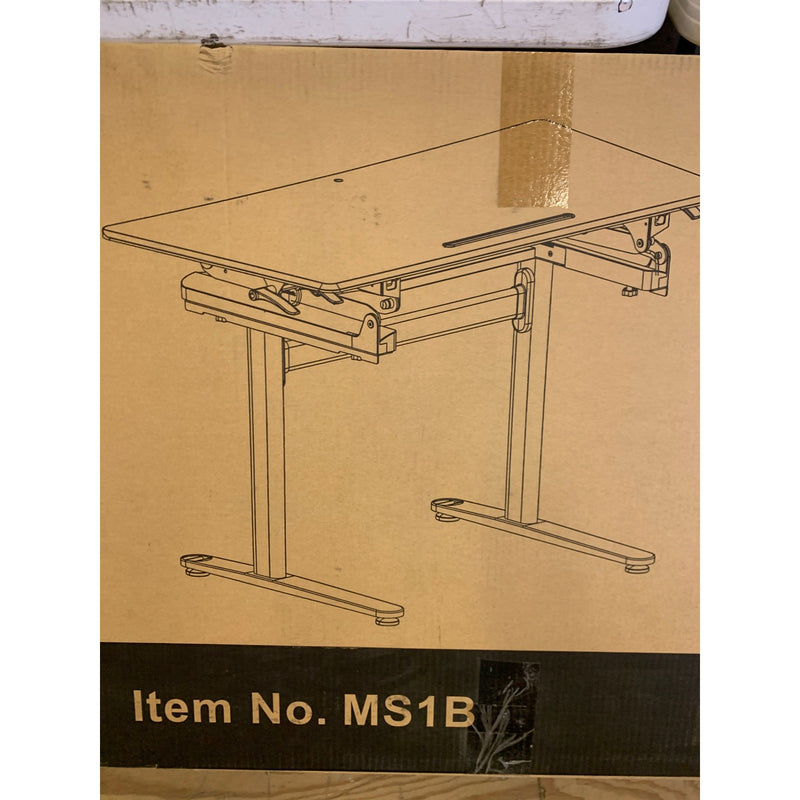 FlexiSpot 47" x 23" Adjustable Standing Desk 12-Height Full Size Black MS1B