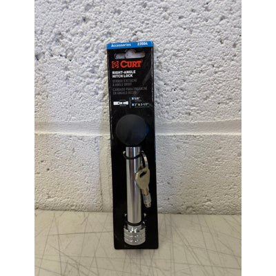 CURT Right-Angle Trailer Hitch Lock, 5/8-Inch Pin, Fits 2 or 2-1/2-Inch Receiver