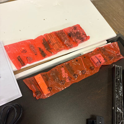 Mobile File Cabinet w Wheels, Power Outlet, 2 Drawers, USB-C & USB Outlet, Brown