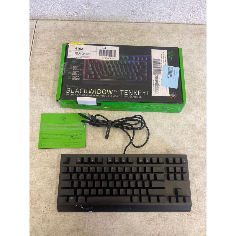 Razer - BlackWidow V3 TKL Wired Gaming Keyboard Mechanical Green Clicky Tactile