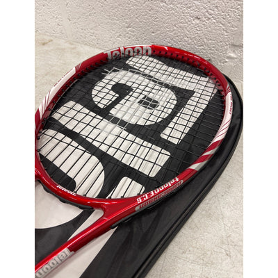 Teloon Adult Recreational Tennis Rackets 27 Inch X-Blade V6 Micro Carbon - Red
