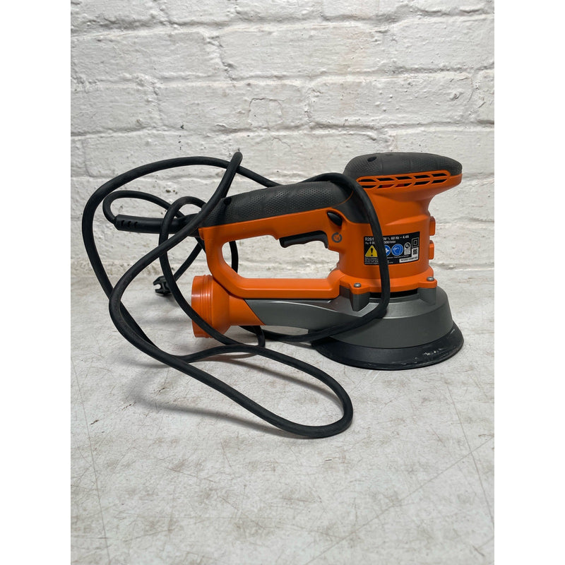 RIDGID Corded 6" Variable-Speed Dual Random Orbital Sander w Sandpaper, Corded