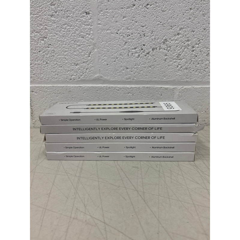 5-Packs-Of-2 Goodea Plug In Under Cabinet Light Strips, 10 Inch, Dimmable Black