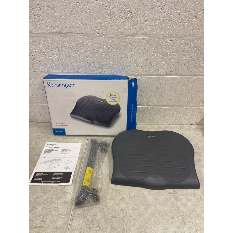 Kensington SoleSaver Adjustable Footrest, Office Desk Accessories K56152US -Gray