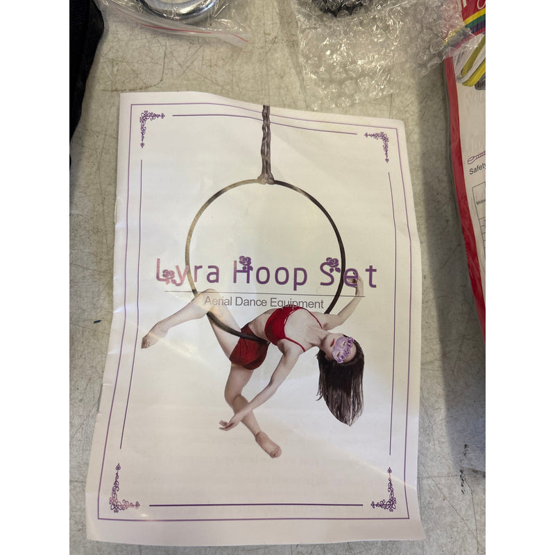 Aerial Hoop, Lyra Hoop Set Stainless 85cm/90cm Single Point Hoops Circus 660 LBS