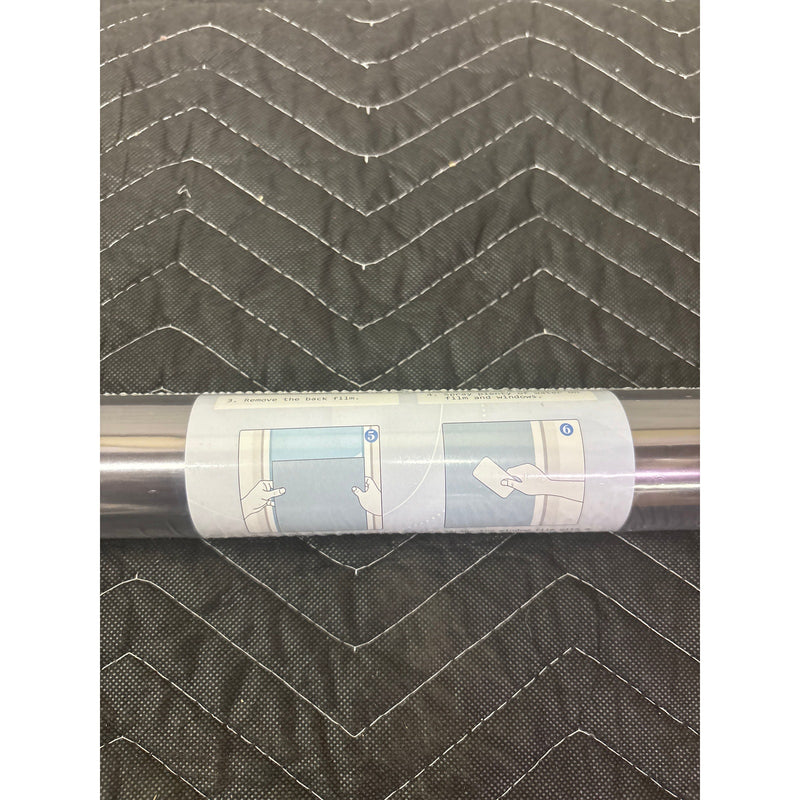 DKTIE Blackout Window Film, Privacy Static Cling No Glue 35.4" x 78.7" Black