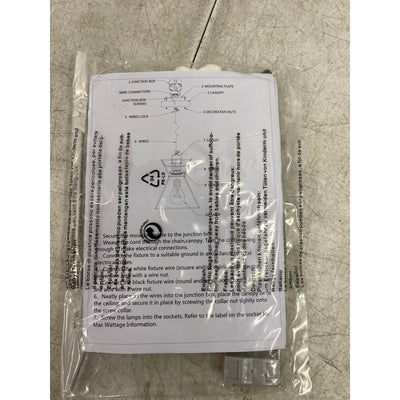 Hummingbird Woven Pendant Light, 7”Hanging Lamp Adjustable Pack of 3 - Tan