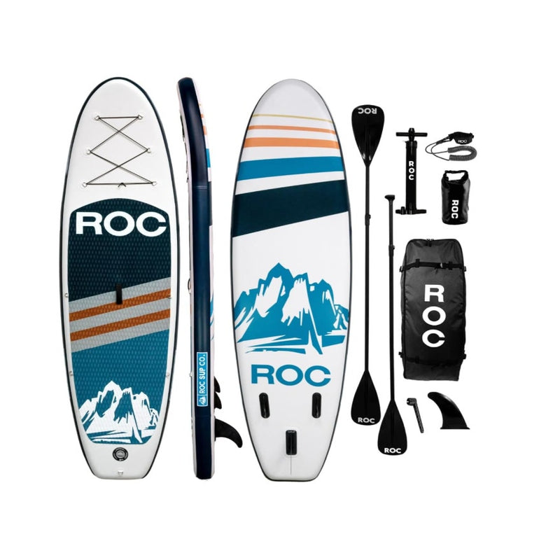 Roc Inflatable Stand Up Paddle Board with SUP Accessories, 10&