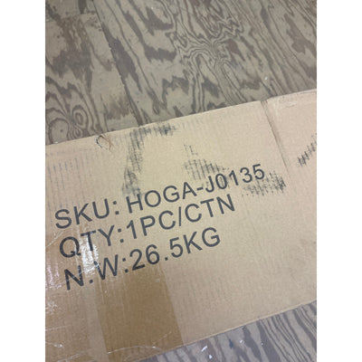 Tribesigns 63" Executive Desk Computer Office Desk Gold Metal Frame White Top