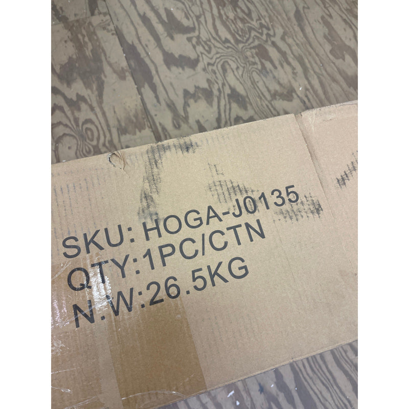 Tribesigns 63" Executive Desk Computer Office Desk Gold Metal Frame White Top