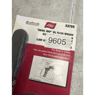 Lisle Small Filter Wrench, Swivel Grip Handle with 1" Steel Band- 53700