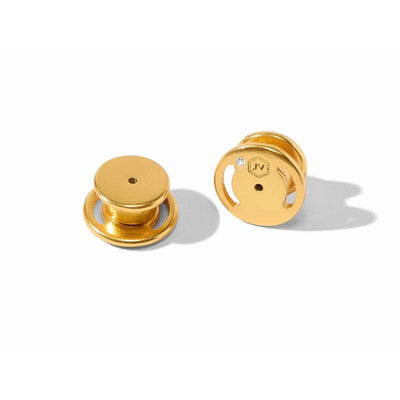 Julie Vos Rainbow Tier Earring, 24K Gold Plated, Champagne Radiance - Pink Green