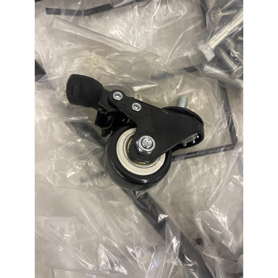 MYOYAY Garden Tool Storage Organizer with Wheels, 3 Layer Trolley - Black